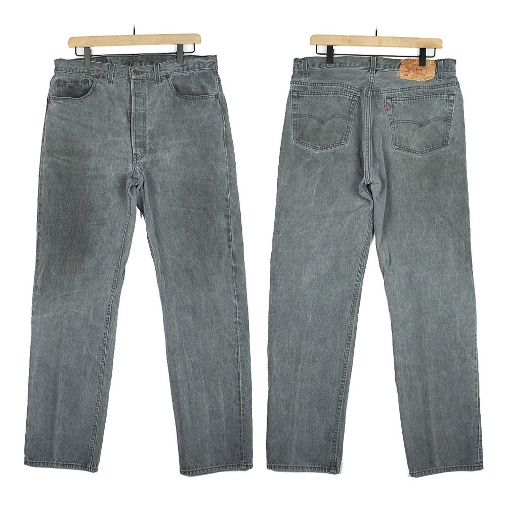 Vintage Levi's 501 Black Wash USA Denim